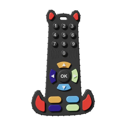 Baby Silicone Teether Toys Remote Control Shape Teether Rodent Gum Pain Relief Teething Toy Kids Sensory Teether Toys