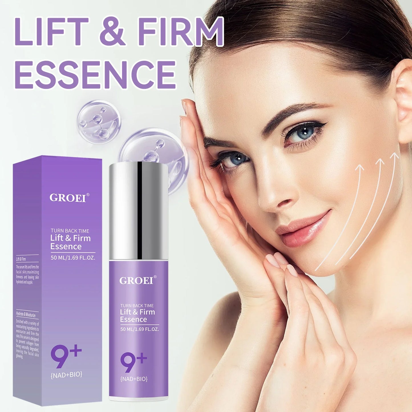 Age-Defying Facial Serum | Enhances Skin Elasticity & Accelerates Repair with Antioxidants for Tighter, Lifted & Poreless Look