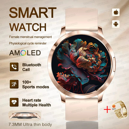 2025 New Smart Watch For Women Gift 1.32 Inch Full Touch Screen Sports Fitness Watches Bluetooth Calls Digital Smartwatch Ladies