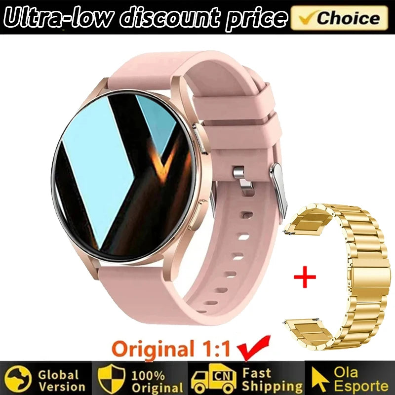 Smartwatch Women Watch 6 Health Monitoring Watch Waterproof Voice Assistant Bluetooth Call Smart Watch 2025 New Sports Watch
