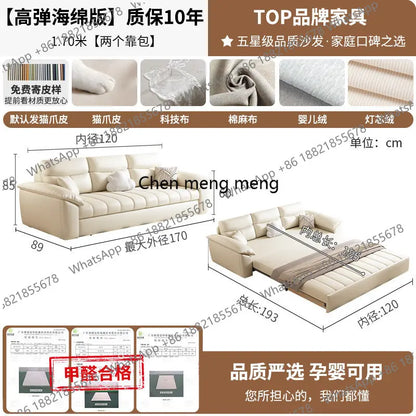 Living Room Home Convertible Bed Modern Wooden Armchair Folding Relax Sofa Bed Luxury Recliner Longue Furniture For Home
