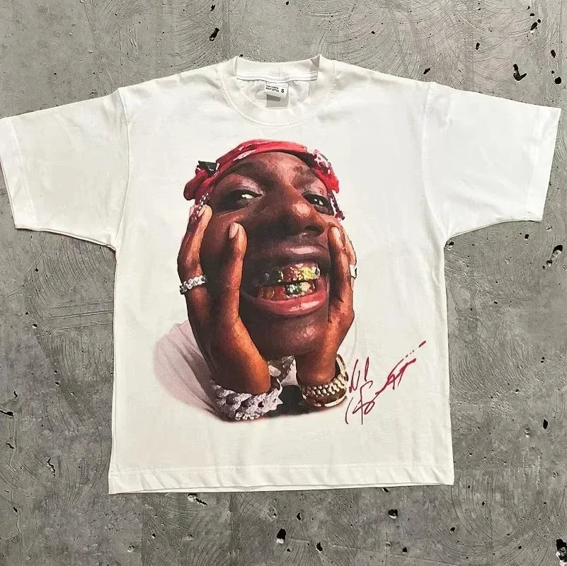 2025 Women Vintage Top Hip Hop Streetwear Tshirt Short Sleeve Casual Clothing Summer Fashion Trendy Nostalgic Retro Tee