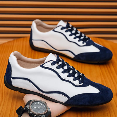 Casual Shoes Loafers British Leather Sneakers Flats Shoes Classic Men Leather Shoes Spring Summer New Trendy Men Shoes