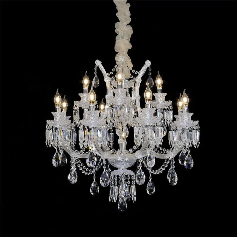 Maria Theresa Crystal Chandelier Luxury Decora Indoor Lighting For Lobby Living Room Bedroom Kitchen E14 Candle Ac Fixture Light