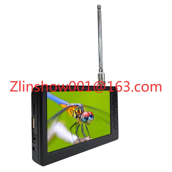 Portable TV 5 Inch Digital Television With Battery DVB-T DVB-T2 ATSC ISDB Optional