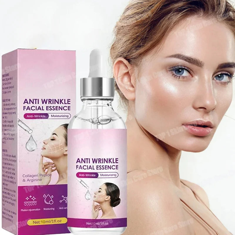 Effective Anti-Ageing and Anti-Wrinkle Facial Serum Remove Facial Wrinkles Fine Lines Around The Eyes Crow's Feet Neck Wrinkle