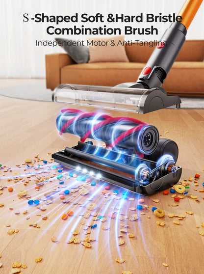 Laresar v7 Cordless Vacuum Cleaner 500W 50KPA Suction Power Handheld smart Home appliance Dust Cup Removable Battery