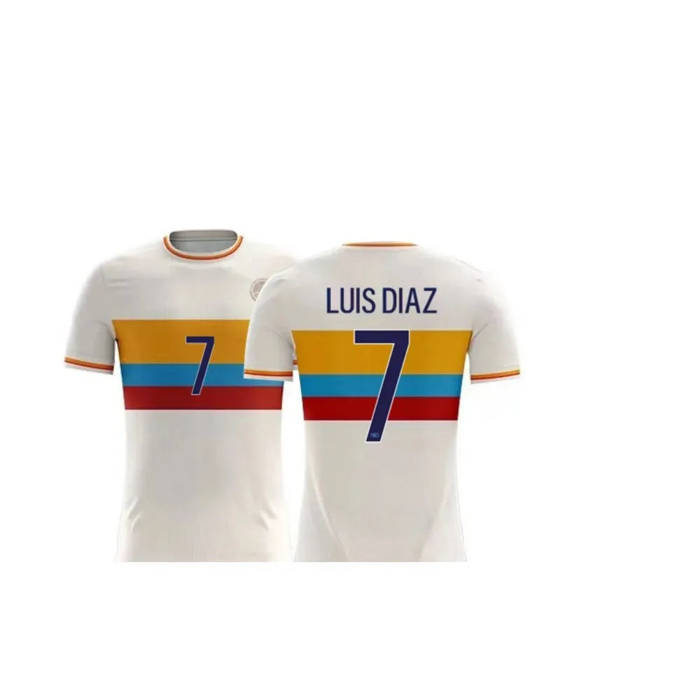 Colombia Men's Streetwear Football Quality 3d Printed Quick Drying Breathable Couple Tees For Men_women Short Sleeve T-Shirt