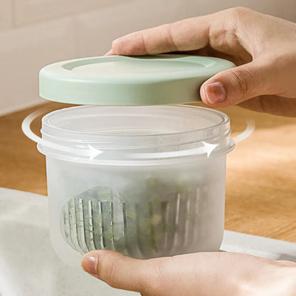Kitchen tool  Plastic Storage Box Fresh-Keeping Box Refrigerator Fruit Vegetable Drain Crisper Kitchen Storage Containers
