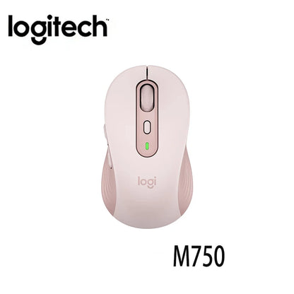 Logitech M750 Wireless Mouse Silent Click, Bluetooth/2.4GHz, Ergonomic, Multi-Device, Compatible with PC Laptop Office Home