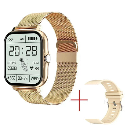 Smart Watch Android Phone 1.47'' Inch Color Screen Bluetooth Call Blood Oxygen/Pressure Monitoring Smart Watch Women Men