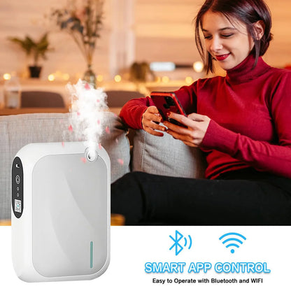 Coverage 200m³ Scent Machine Hotel Aroma Diffuser Wall Mounted Essential Oil Diffuser For Home Fragrance Bluetooth APP Control