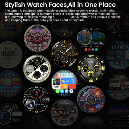 2025 New Men GPS Smart Watch 360 * 360 AMOLED Screen Bluetooth Call NFC Heart Rate Monitoring IP68 Waterproof SmartWatch for Men
