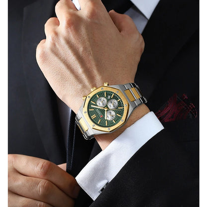 Curren 8440 Men's Business Quartz Watch Six-Hand Round Calendar Multifunctional Waterproof Wristwatch