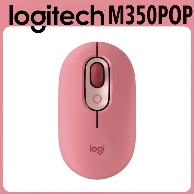 Logitech M350 POP Wireless Mouse features Bluetooth connectivity,It is suitable for girls and ideal for both office and home use