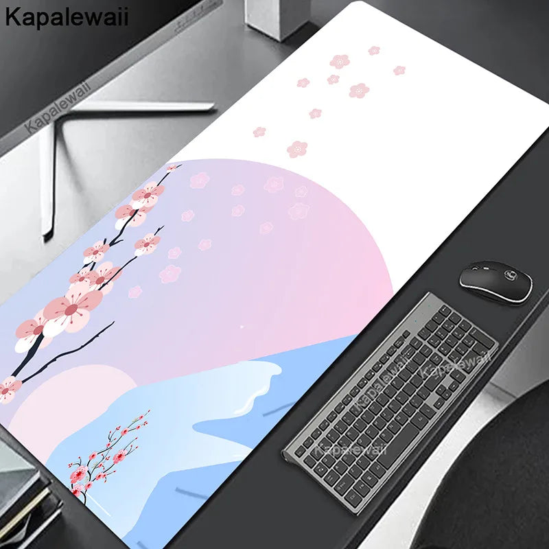 Comouter Mouse Pad Large Sakura Mousepads Office Deskmat XXL Table Carpet Natural Rubber Mousemat Keyboard Mats 80x30cm Mousepad