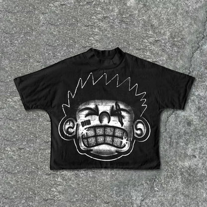 Harajuku Letter Graphic T Shirts Y2k Tops Men Women High Street Oversized T Shirt Pro Choice Streetwear Vintage Tee Clothing