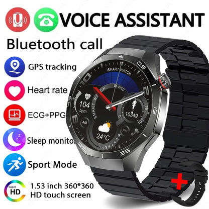 2026 New Watch 5 Pro GPS Track Smart Watch Men 360*360 AMOLED Screen NFC BT Call Waterproof Health Monitor Man Smartwatches IOS