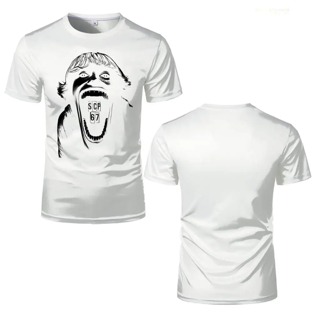 Fun Doot Doot 6 7meme Print T-Shirt Six Seven Slang Term Brain Rot Short-Sleeve Tee SCP-67 Unisex Casual Fashion Streetwear Tops