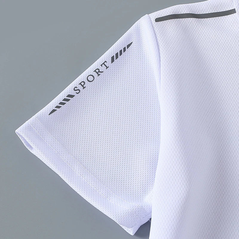 5/1 Piece Summer Boys And Teenagers Quick Drying Sports Short Sleeved T-shirt 130-175 Big Size Brother's Loose Casual Basic Top
