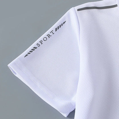 5/1 Piece Summer Boys And Teenagers Quick Drying Sports Short Sleeved T-shirt 130-175 Big Size Brother's Loose Casual Basic Top