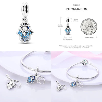 Hot Sale 925 Silver Color Evil Eye Charm Demon Eye Bead For Original  Bracelet&Bangle DIY Making Fashion Jewelry Gift