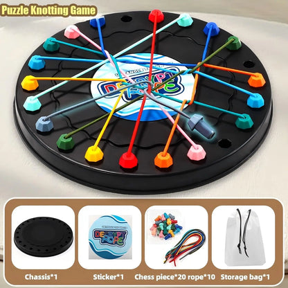 Kid's educational game with multi-level challenges, stress relief games and knot games, suitable for parent-child interaction