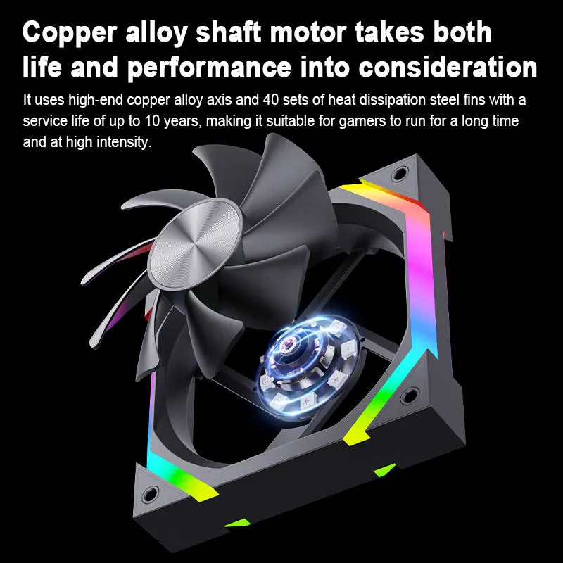 UPSIREN ZF-120 PC Fan ARGB 120mm 4Pin PWM Quiet Cooling Computer Case Fan 12V Large Air Volume gaming accessories ventilador