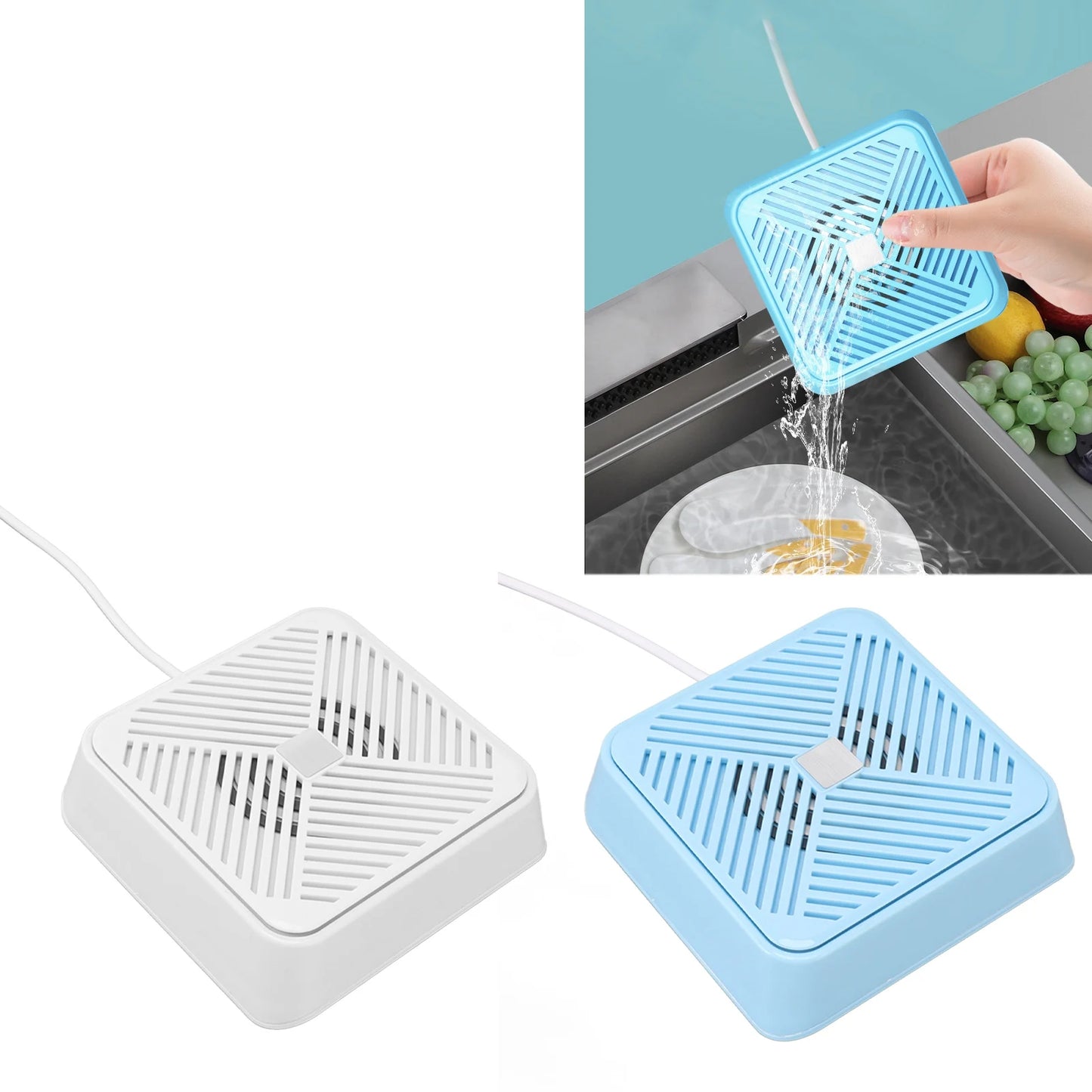 USB Fruit Vegetable Washer Dishwasher Mini Portable Ultrasonic Electrolysis Washing Machine for Sink Household Kitchen Supply