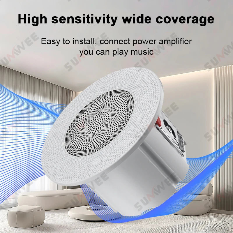 3 Inch Passive ceiling speakers 4 Ohm home Theater Background Music Stereo sound Embedded Audio system For Kitchen Living Room