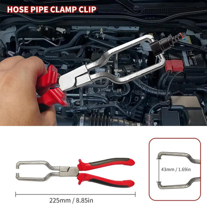 Wire Long Reach Hose Clamp Pliers Set Motorcycle Fuel Oil Water Hose Auto Tools,Hose Clamp Pliers for Fuel Oil & Water Hoses,Red