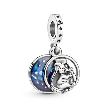 Hot Sell 925 Silver DIY Beads Jewelry Charms Bracelet Mickey Minnie Princess Christmas Stitch Robots Marvel Cute Miniso Disney