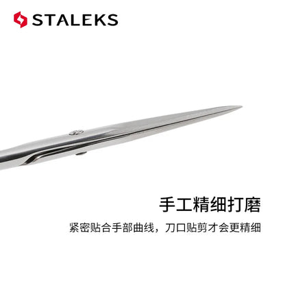 STALEKS SC-31-1 Russian Nail Scissors High Quality Stainless Steel Eyebrow Scissors Trim Nose Hair Makeup Scissor Manicure Tools