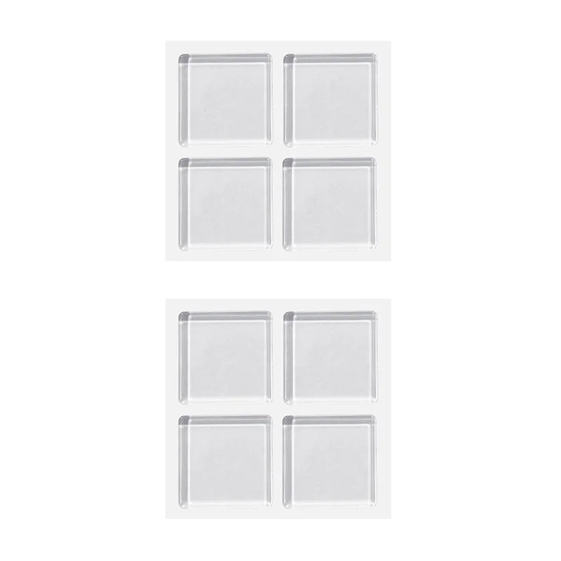 Silicone Anti Vibration Mat Washing Machine Anti-Vibration Pads Transparent Non-Slip Feet Protectors Clear Furniture Pads