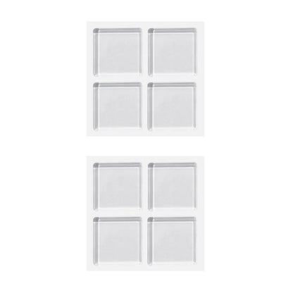 Silicone Anti Vibration Mat Washing Machine Anti-Vibration Pads Transparent Non-Slip Feet Protectors Clear Furniture Pads