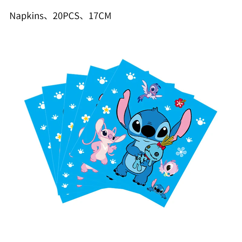 Stitch Party Supplies For Child Lilo And Stitch Birthday Party Decorations Balloons Banner Tablecloth Backdrop Tableware