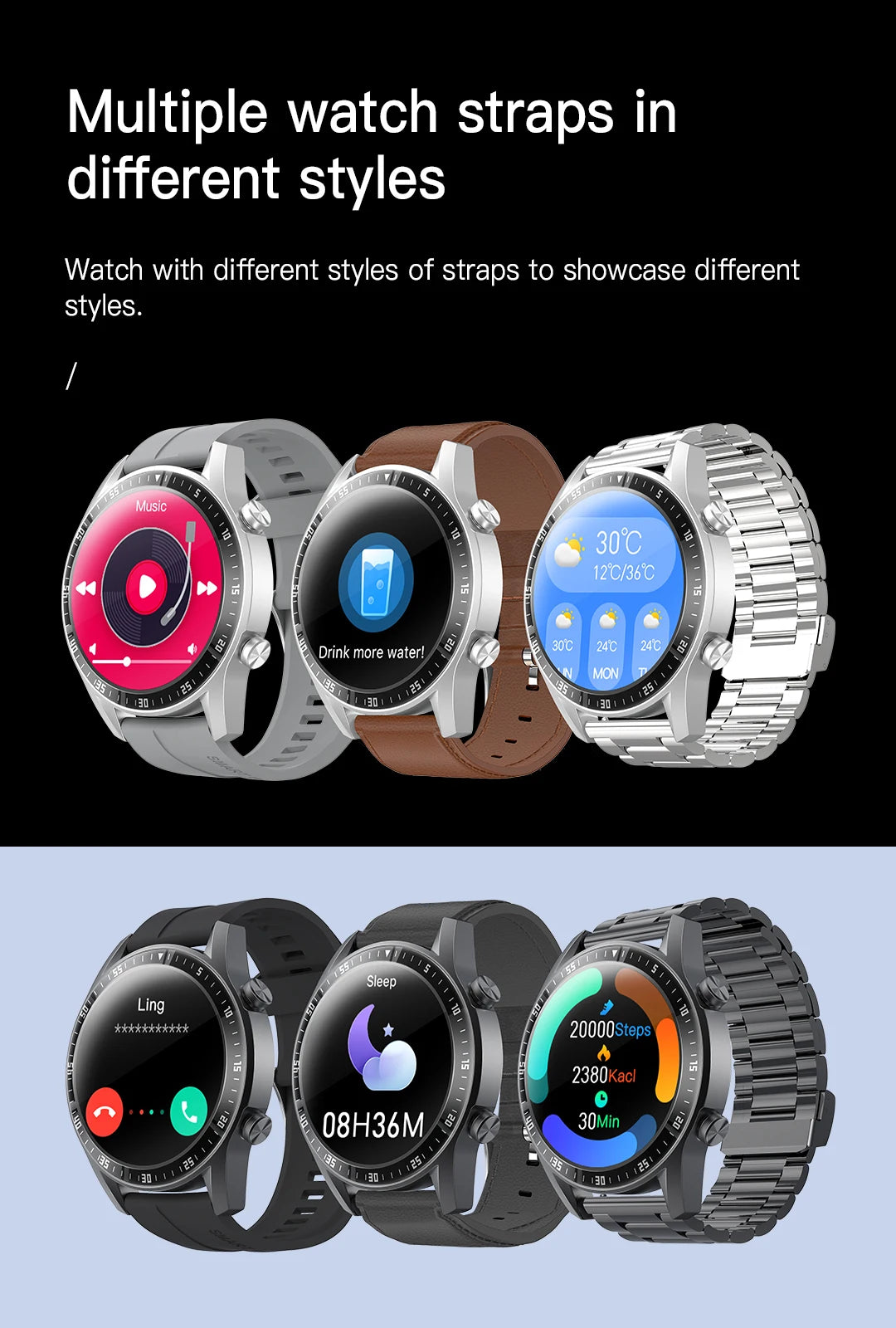 Smart Watch for Men Outdoor Activities Fitness Tracker Sport Watch with Calorie Step Counter Heart Rate Blood Pressure Monitor
