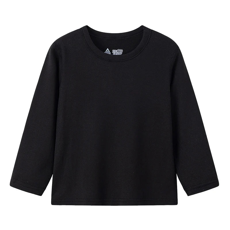 1/3/5 Pack Children's Solid Color Long Sleeve T-shirt Boys' Casual Joker bottoming shirt Girls' Comfortable Brothers and Sisters