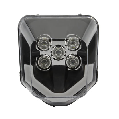 for Husqvarna Enduro Headlight LED Motorcycle Fairing Mask TE FE  FC 250 300 350 450 Dirt Bike Supermoto Accessories Motocross