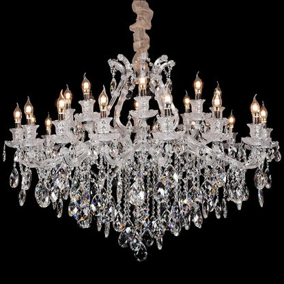 Maria Theresa Crystal Chandelier Luxury Decora Indoor Lighting For Lobby Living Room Bedroom Kitchen E14 Candle Ac Fixture Light