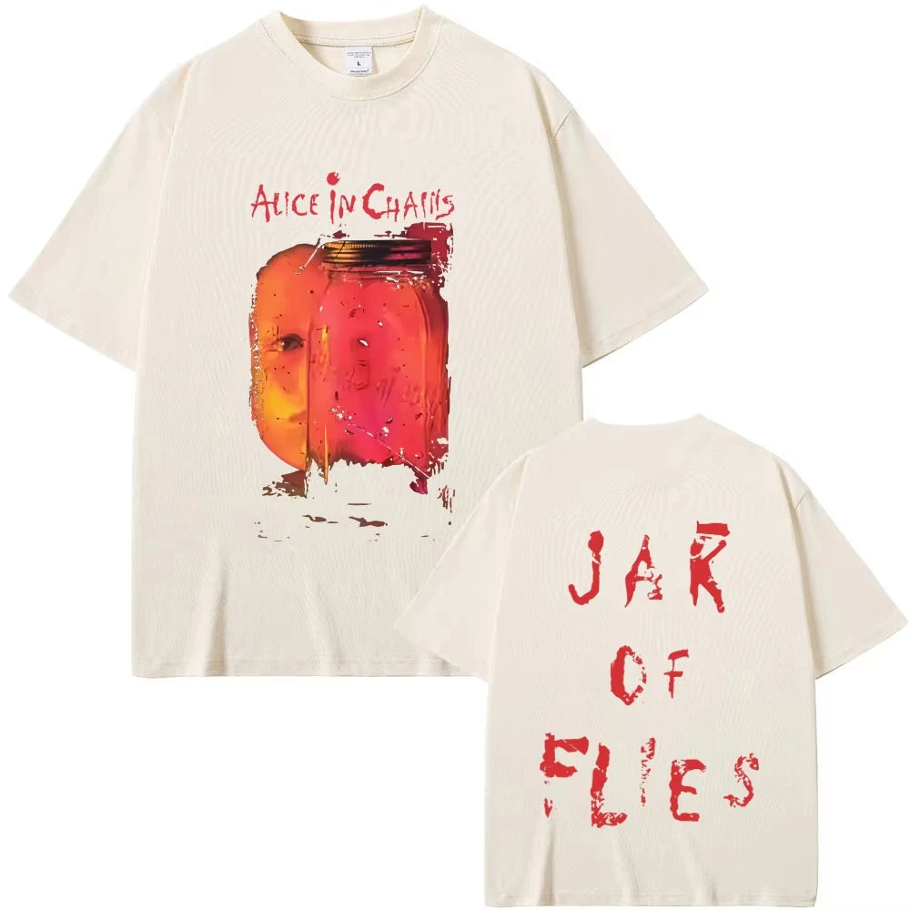 Rock Band Alice in Chains Jar of Flies Album Graphic T-shirt Men's Women Gothic Punk Pop Music Streetwear Male Fashion T Shirts