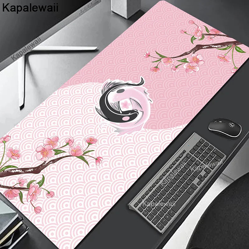 Comouter Mouse Pad Large Sakura Mousepads Office Deskmat XXL Table Carpet Natural Rubber Mousemat Keyboard Mats 80x30cm Mousepad
