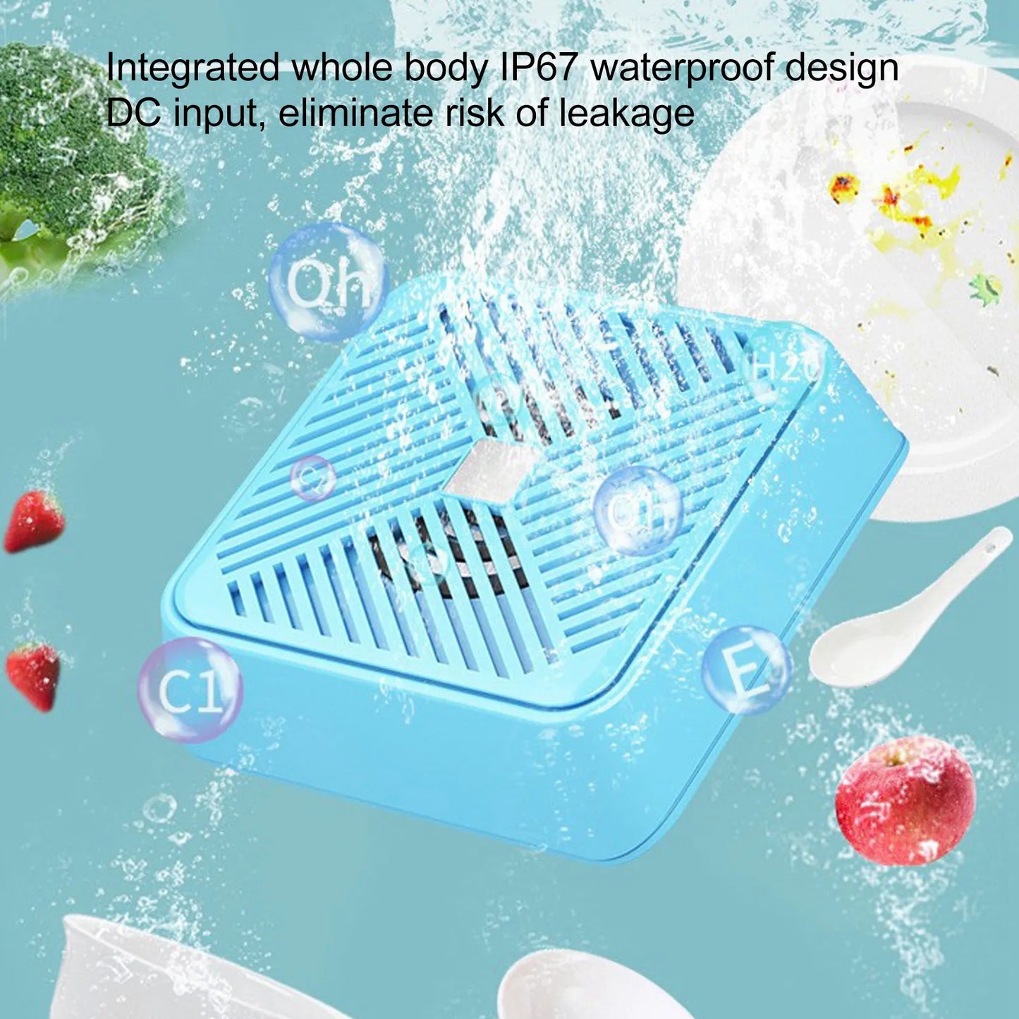 USB Fruit Vegetable Washer Dishwasher Mini Portable Ultrasonic Electrolysis Washing Machine for Sink Household Kitchen Supply