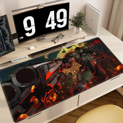 DOOM The Dark Ages Mouse Pad Gamers Anime game XXL Home HD Computer Desk Mats Office SuppliesDesktop 70X30 90x40