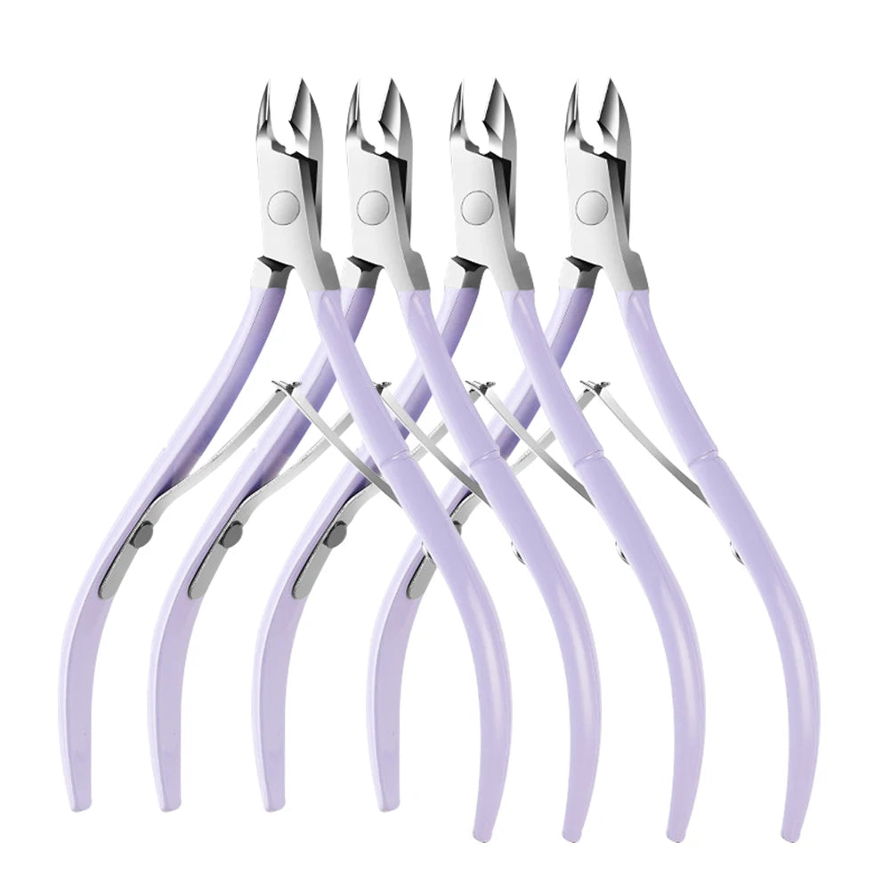 1/2/4Pcs Stainless Steel Cuticle Nail Nipper Clipper Cutter Nail Art Manicure Pedicure Care Trim Plier Cutter Beauty Nail Tools