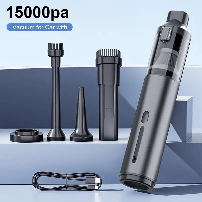 15000Pa Car Vacuum Cleaner Strong Suction Powerful Wireless Portable Car Cleaner for Home Appliance Air Blower Handheld Cordless