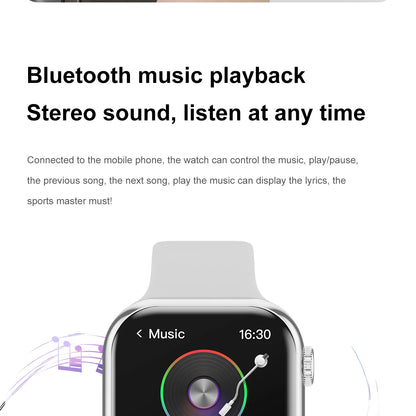 2025 New for Watch 10 Smart Watch Men HD AMOLED Music 3D Surround Health monitoring Bluetooth Call Waterproof Woman smart watchs