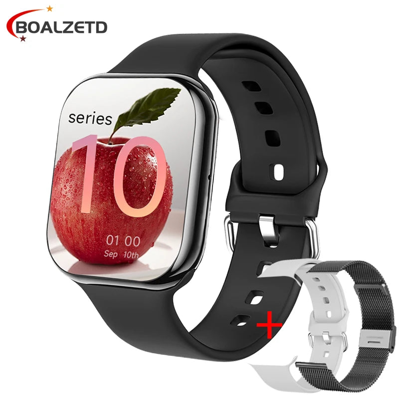 2025 New for Watch 10 Smart Watch Men HD AMOLED Music 3D Surround Health monitoring Bluetooth Call Waterproof Woman smart watchs