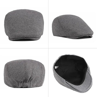 Fashion Berets Men Spring Autumn Casual Newsboy Hat Retro Artist Painter Hat Men's Casual Flat Cap Male Cotton Beret Cap Gorras