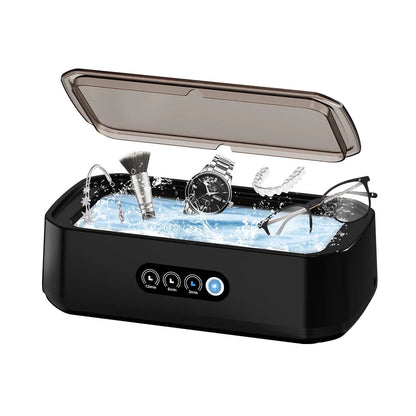 TINSOL New 49KHZ Ultrasonic Cleaner 650ml mini high frequency vibration cleaner for glasses, jewelry, dentures and soothers